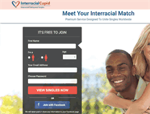 Tablet Screenshot of interracialcupid.com